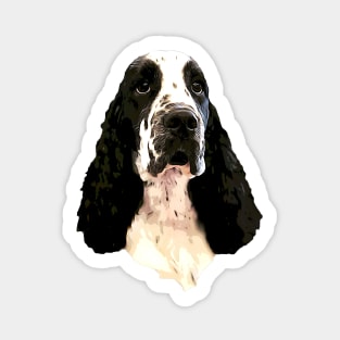 Cocker Spaniel Black and White Beauty Sticker